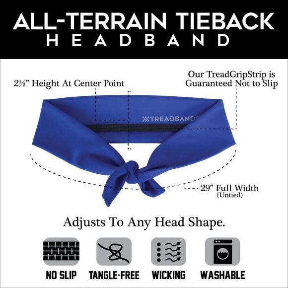 ‼️NWOT: Two (2) Treadband Sports Headbands - Picture 5 of 6